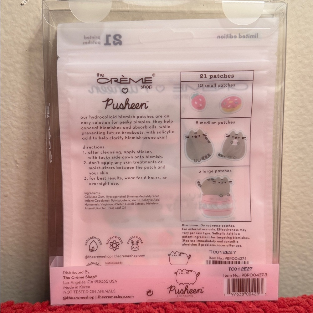 π±π The Creme Shop Pusheen Infused Hydrocolloid Blemish Patches ππ± - Picture 4 of 5